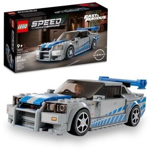 Lego Speed Champions Nissan Skyline GT-R - Gray & Blue Race Car New Unopened Box